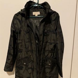 Michael Kors Camo Rain Coat